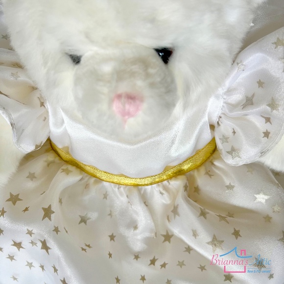 Stuffed animal bear brown with angel wing 10" - Picture 5 of 11